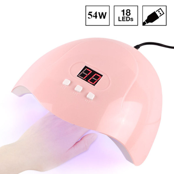 54W nagellampa mini baklampa nagelterapilampa nagellampa C
