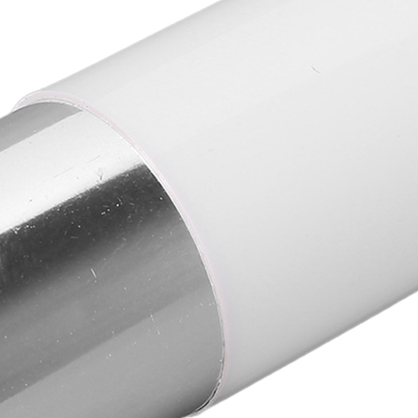 2 st Foundationborste Artificiell Fiber Mjuk Bekväm Bärbar Sminkborste för Kvinnor Vit Silver