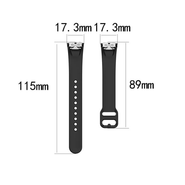 Silikoninen watch rannekkeen vaihtoranneke Samsung Galaxy Fit SM R370 Smart Rannekorulle