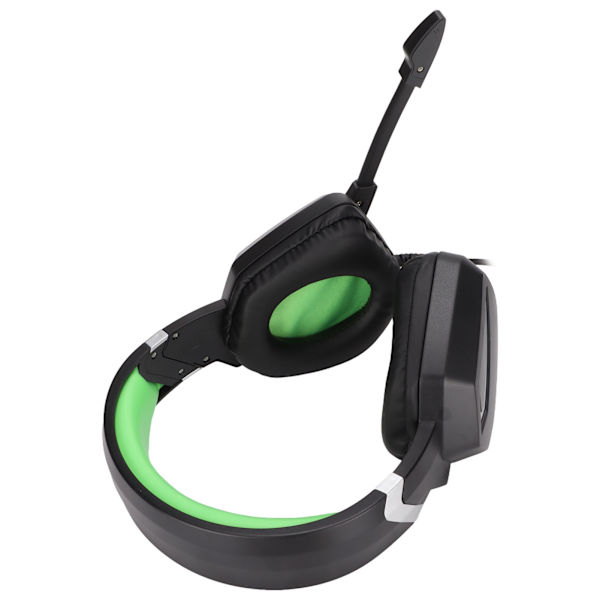 3,5 mm spelheadset stereo spel över öron hörlurar med volymkontroll för Switch för PS4 för Xbox