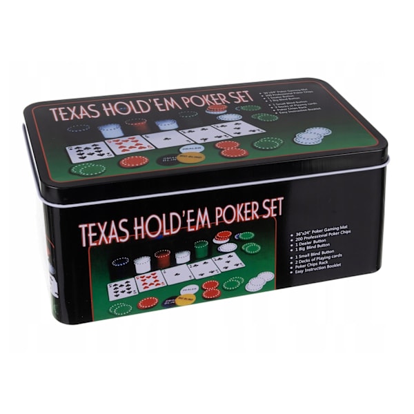 Pokerset - Texas Hold'em Flerfärgad 1
