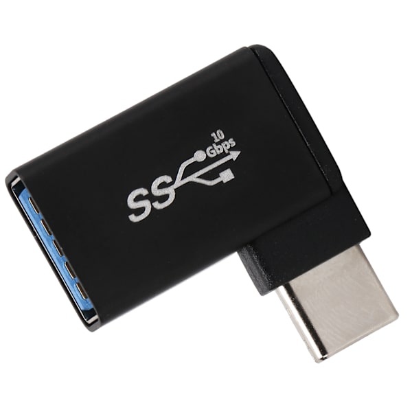 90 Graders USB 3.0 Honkontakt till USBC Han OTG-adapter Stöd för höghastighetsdatasykronisering Snabbladdning