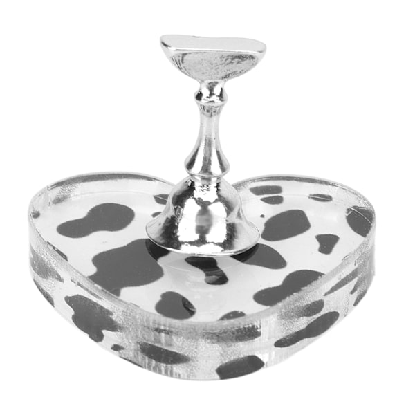 Nageldisplayställ Akryl Ko-Textur Magnetisk DIY Nageltipshållare för Salong Hem Manikyrövning Silver
