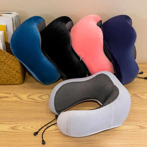 Hukommelsesskum U-formet Pute Reise Nakkepute Beskyttelse Nakkepute Langsom Tilbakegang Beskyttelse Nakkepute Gray 30*25cm