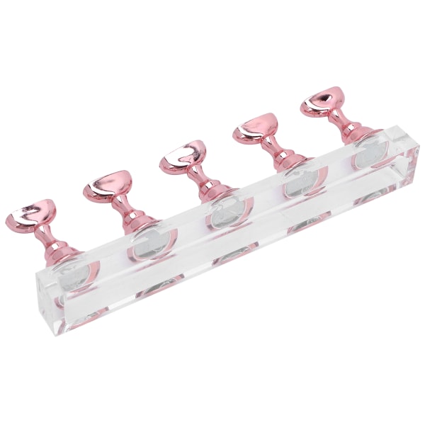 Nagelkonst Display Stativ Magnetisk Nagel Fingernagel Spets Hållare Manikyr Set Verktyg Rosrosa