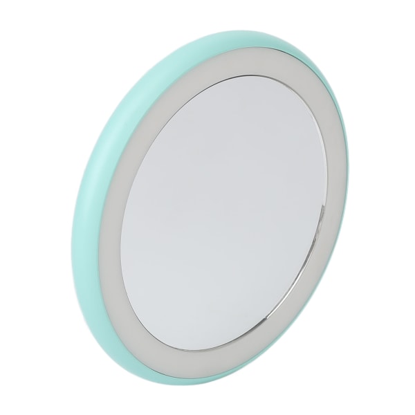 Kompakti meikkipeili valolla USB ladattavalla LED-pyöreällä kannettavalla pienellä peilillä hedelmänvihreä