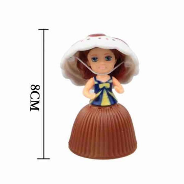 Cupcake-docka Lekhus Barnleksak Kake Mini Överraskning Dock Deformerbar Bakverk Prinsessa Söt Flicka Födelsedagspresent