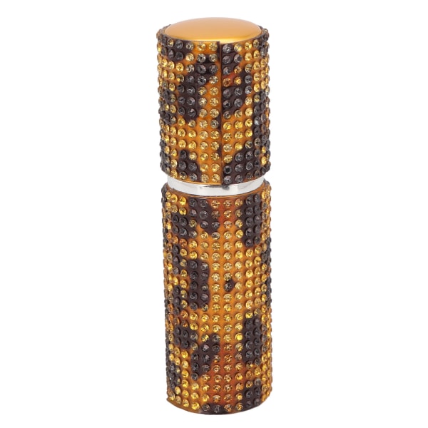 10 ml påfyllbar parfymeflaske Rhinestone Dekor Leopard Print bærbar tom sprayflaske