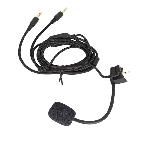Mikrofonerstatningskabel Støyreduksjon Mic-erstatning Lydkabel med Volumjustering Lydløs knapp for Gaming Headset
