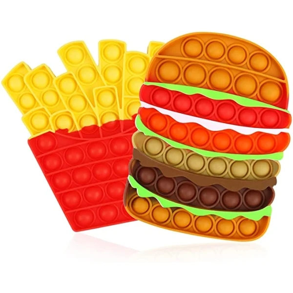 2-pack Pop It Fidget-leksaker för barn och vuxna