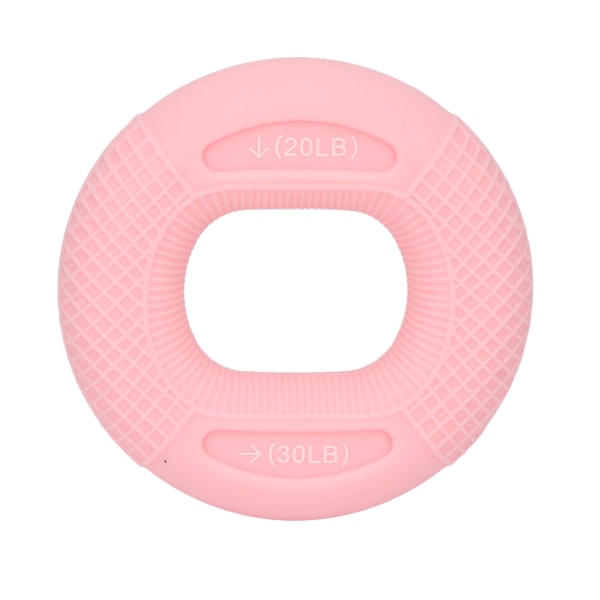 20‑30lb Grip Circle Pink Stress Releasing Silicone Hand Grip Strengthener Ring for Finger