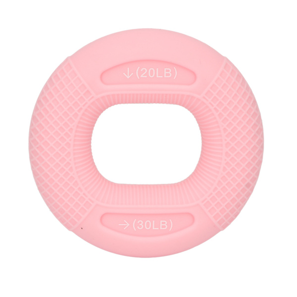 20–30lb Pinkki Silikoninen Sormien Voimaharjoitusrengas, Stressiä Lievittävä Grip-Ympyrä