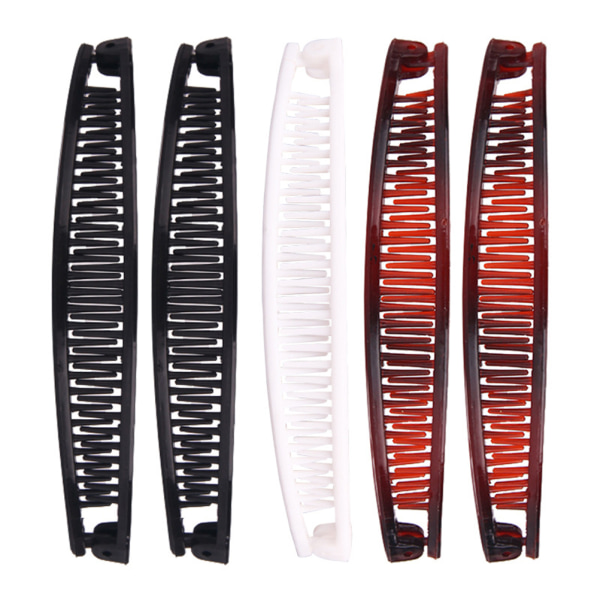 Banan hårklämmor Set Clincher Combs Fishtail Hårklämmor Kammar Håraccessoarer för kvinnor tjejer