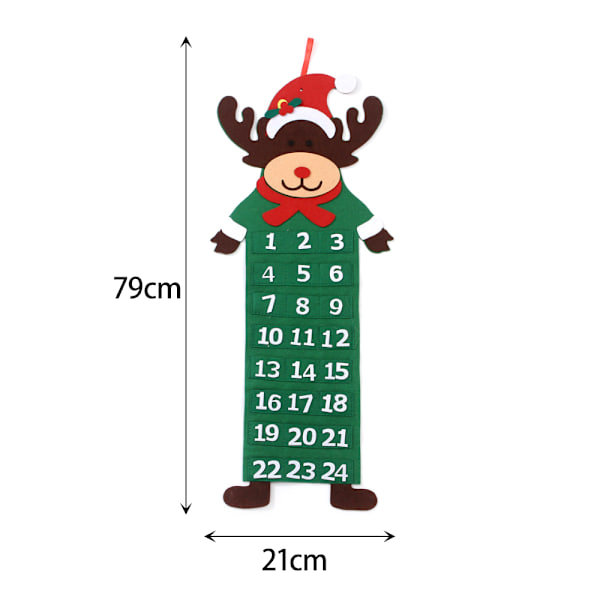 Julnedräkningskalender Snögubbe Gubbe Print Santa Claus