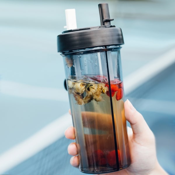 Vedenkeitin oljella, juomapullo 600 ml, vaaleanpunainen