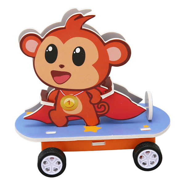 DIY Monkey Puslespil Legetøj Magnetisk Håndværk Forbedre Videnskabelig Kognition Bygge Sæt til Børn til Tidlig Uddannelse Magnetisk Monkey Håndværk Bil