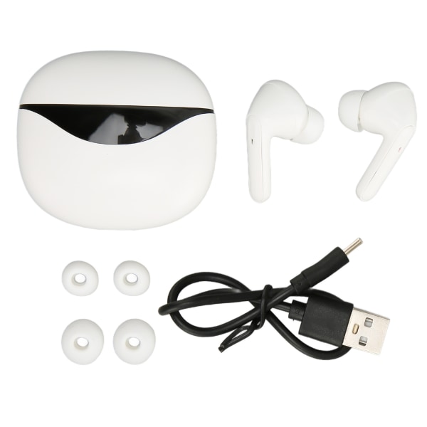 Langattomat nappikuulokkeet HiFi-stereosoundilla, melunvaimennuksella ja sisäänrakennetulla mikrofonilla, Bluetooth-kuulokkeet urheiluun ja treenaamiseen