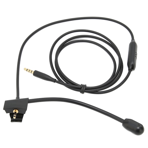 Kabel Boom Mikrofon Støyreduksjon Mikrofon Lydkabel med Dempekontroll for QC35 QC35 II Gaming Hodesett