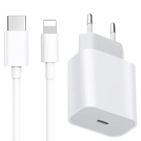 iPhone Laddare USB-C Ström 20W 1M Set iphone 11\\12