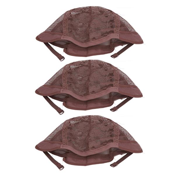 3 stk Strekkbare Strømpe Wig Caps Pustende Nylon Mesh Hatt for Cosplay Makeup Kostymer