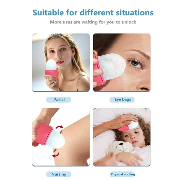Beauty Ice Cube Massager Face Roller Silikone Massager