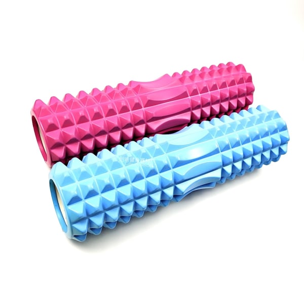 Pilates Rulle Yoga Massasje Rulle Treningsrulle Massasje Rulle Massasje Rulle Yoga Rulle 45cm Wolf Tooth Blue