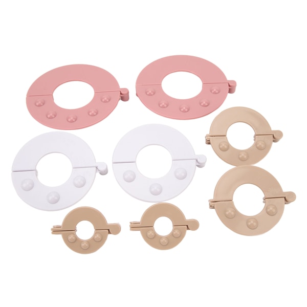 8-pack Pompom Maker-set Förbättra Effektiviteten Fluff Bollvävare för DIY Ull Stickning Hantverk