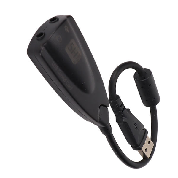 Ljudkort Virtuellt 7.1 Plus Plug and Play USB Stereo Ljudkort Hörlursadapter för Stationär Dator Bärbar Dator