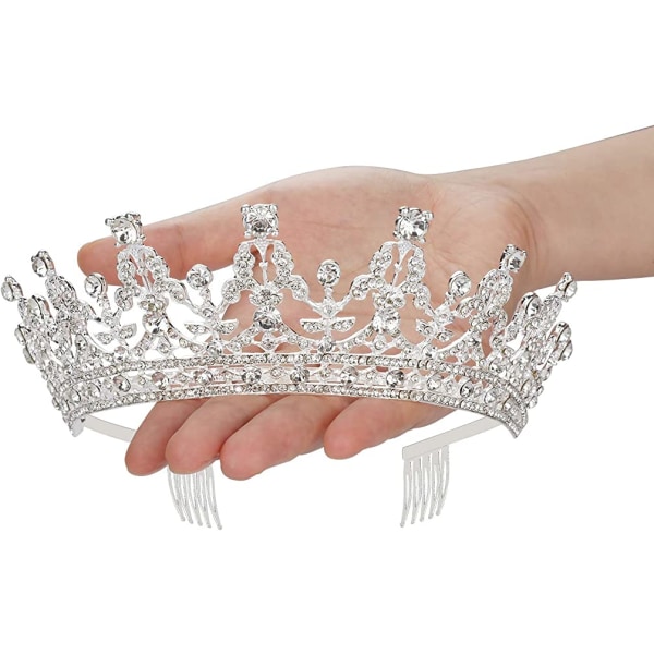 Bröllopstiara brud tiara kristall strass tiara krona