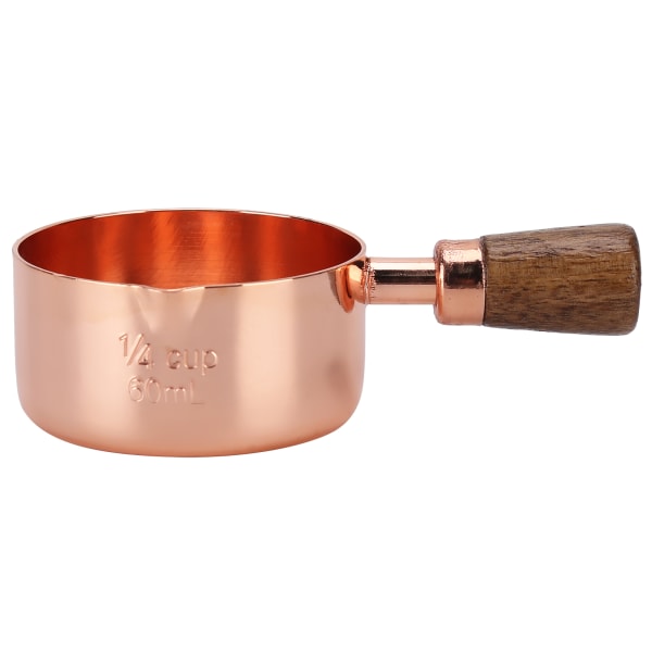 Saus Pan Trehåndtak Rose Gold Rustfritt stål Saus Pot for Cooking Kitchen Ware1/4cup