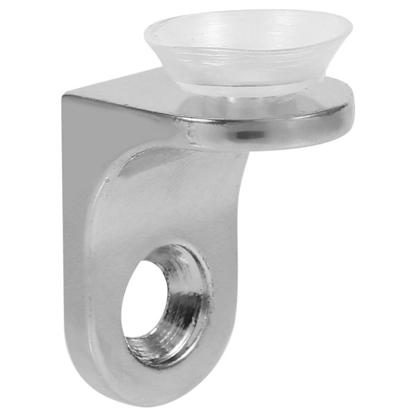10 stk Hyller Holder Støtte Suger i Sinklegering Rundt Hjørneform for Glass og Treplater