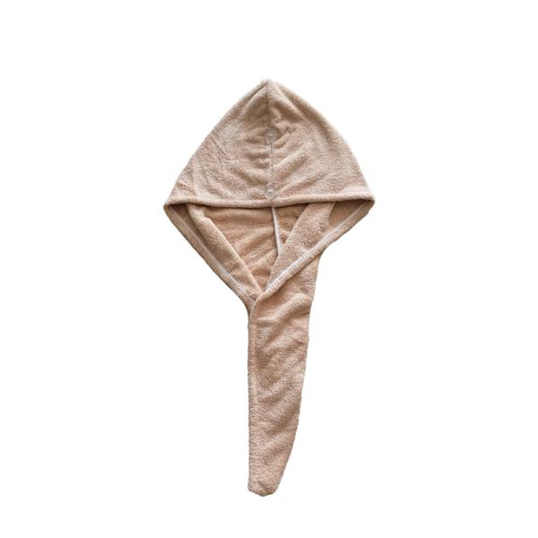 Tjock, snabbtorkande korallhårhuva brown 25*65cm