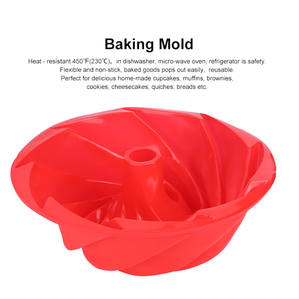 Kierteinen Kakkuvuoka Silikoninen Suklaa Keksejä Cupcake Vuoka Fondant DIY Kakku Työkalut