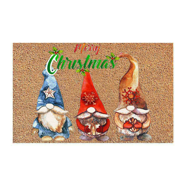Joulu lattiamatto piirretty kuvio keittiön sisäänkäynti kylpyhuone kristalli sametti lattiamatto C02 50*80cm