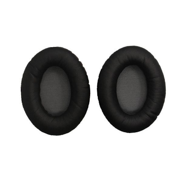 BOSE hörlursfodral QC35 QC2 QC25 QC15 AE2i hörlursöronkuddar i havsbomull Black with Gray Pad Cotton