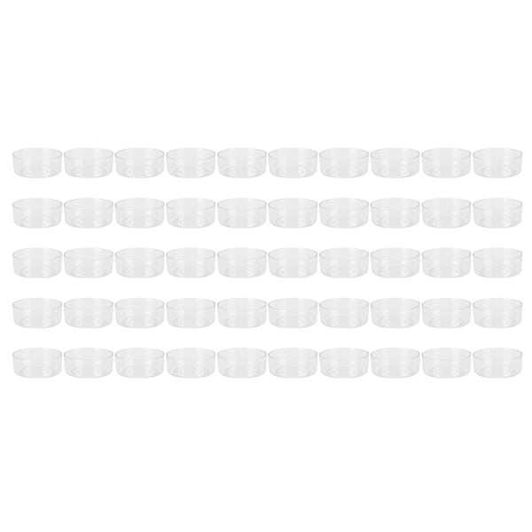 50 stk DIY Plastik Lysform Transparent Varmebestandig Lysfremstilling Tilbehør Rund Form