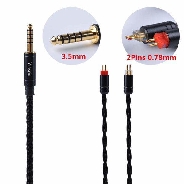 16 kärnor avtagbar MMCX-kabel  kopparersättninghörlurar