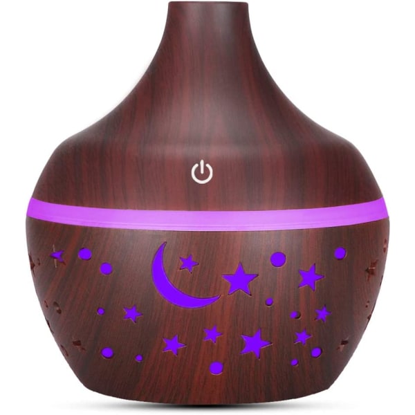 300ml USB Humidifier Wood Grain Aromatherapy Diffuser