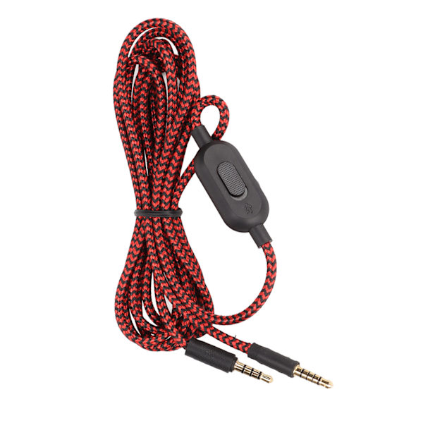 Headset-kabel med innebygd mikrofon, erstatningskabel med volumkontroll for Logitech G433 G233 G Pro G Pro X PC-telefon