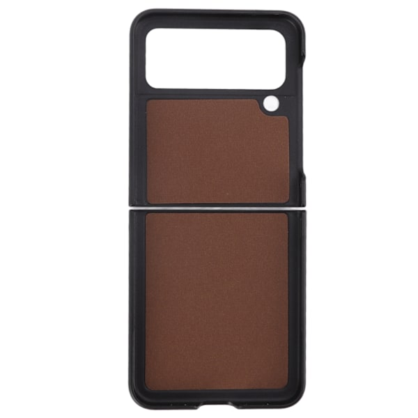 Blank telefonfodral med mockafoder, ABS-material, repbeständigt, vikbart skärmskydd för Samsung Galaxy Z FLIP 4 Svart