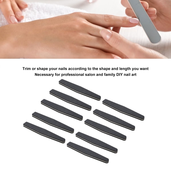 10 stk. neglefil buffer slibeblok Manicure værktøj Dobbeltsidet neglefil blok til akryl gel negle