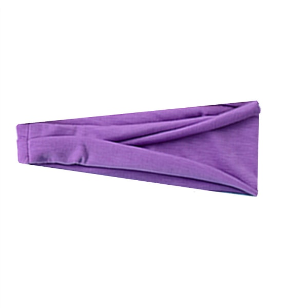 Sport pannband Yoga pannband för kvinnor hårband lila färg