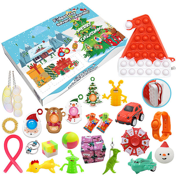 Pop it 2022 Adventskalender - Fidget Sensory Leksak