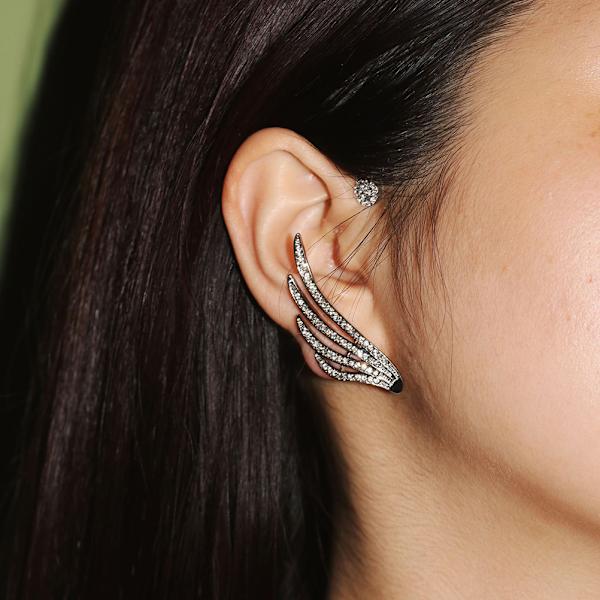 Engel Øreringe Mode Glitter Engel Øreclips Studs Øreringe til Kvinder Valentinsdag Fødselsdag Gave