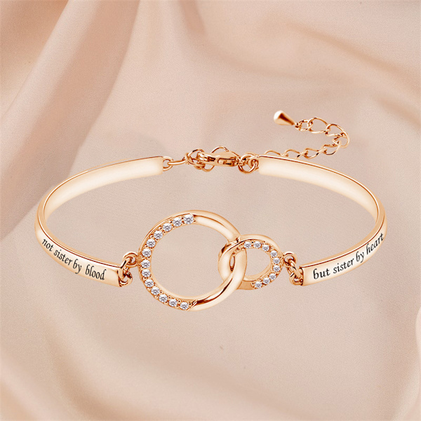 Søsterarmbånd Gave Ikke Søster Ved Blod Men Søster Ved Hjerte Armbånd Bedste Veninde Smykker Til Kvinder Piger Fødselsdag Nytårsgave