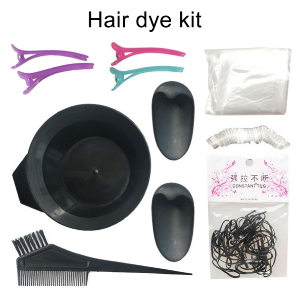 Hårfärgningsverktygset set-det -själv-hårfärgning Frisörborstar Blandskål Pro Salon Hårfärgning Nyans Hårstylingverktygssats