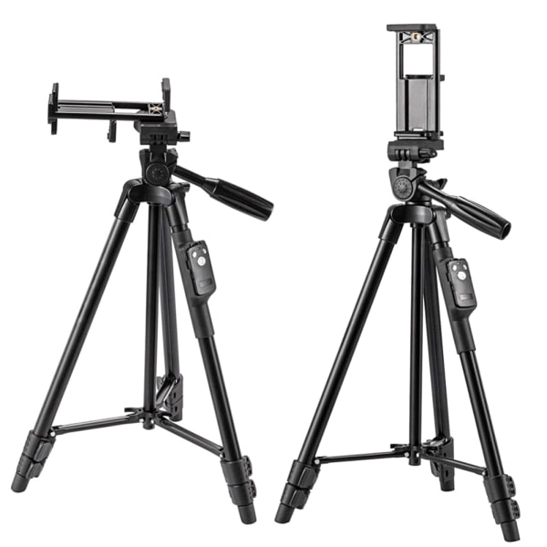 Yleinen Tripod-pidike, kiinnitysklipsu, teline mobiililaitteille, tableteille ja kameroille