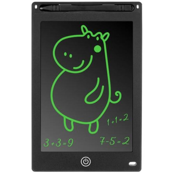 Digital Tegnebrett for Barn - Flerfarget LCD, 8,5\" Tavle + Penn Svart black