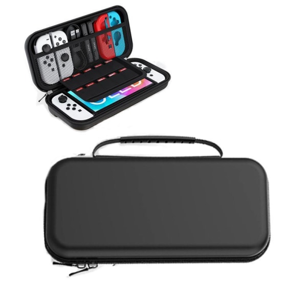 Switch OLED förvaringsväska Nintendo spelkonsol skyddsbox Switch Bärbar förvaringsväska Black Handbag