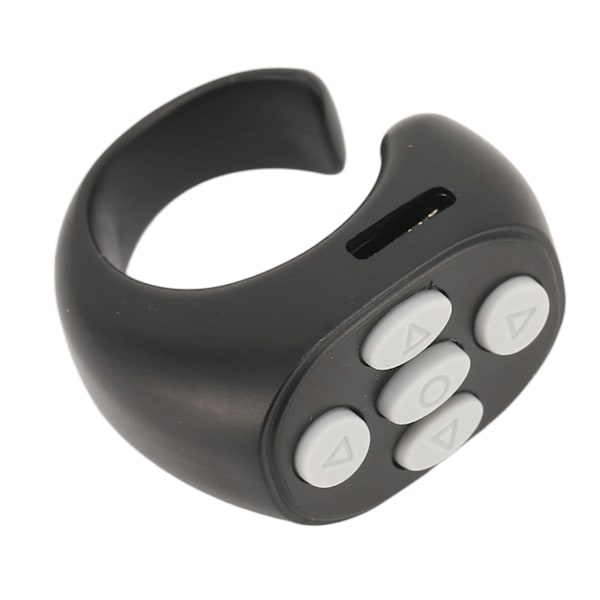 Bluetooth Fjernkontroll Multifunksjons Ringdesign Trådløs Telefon Selfie Lukker for Hjem Svart